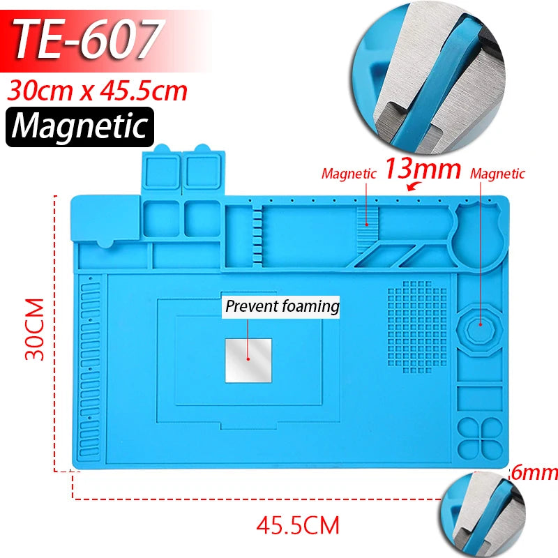 Silicone Soldering Mat – Heat-Proof, Static-Safe, Repair-Ready!