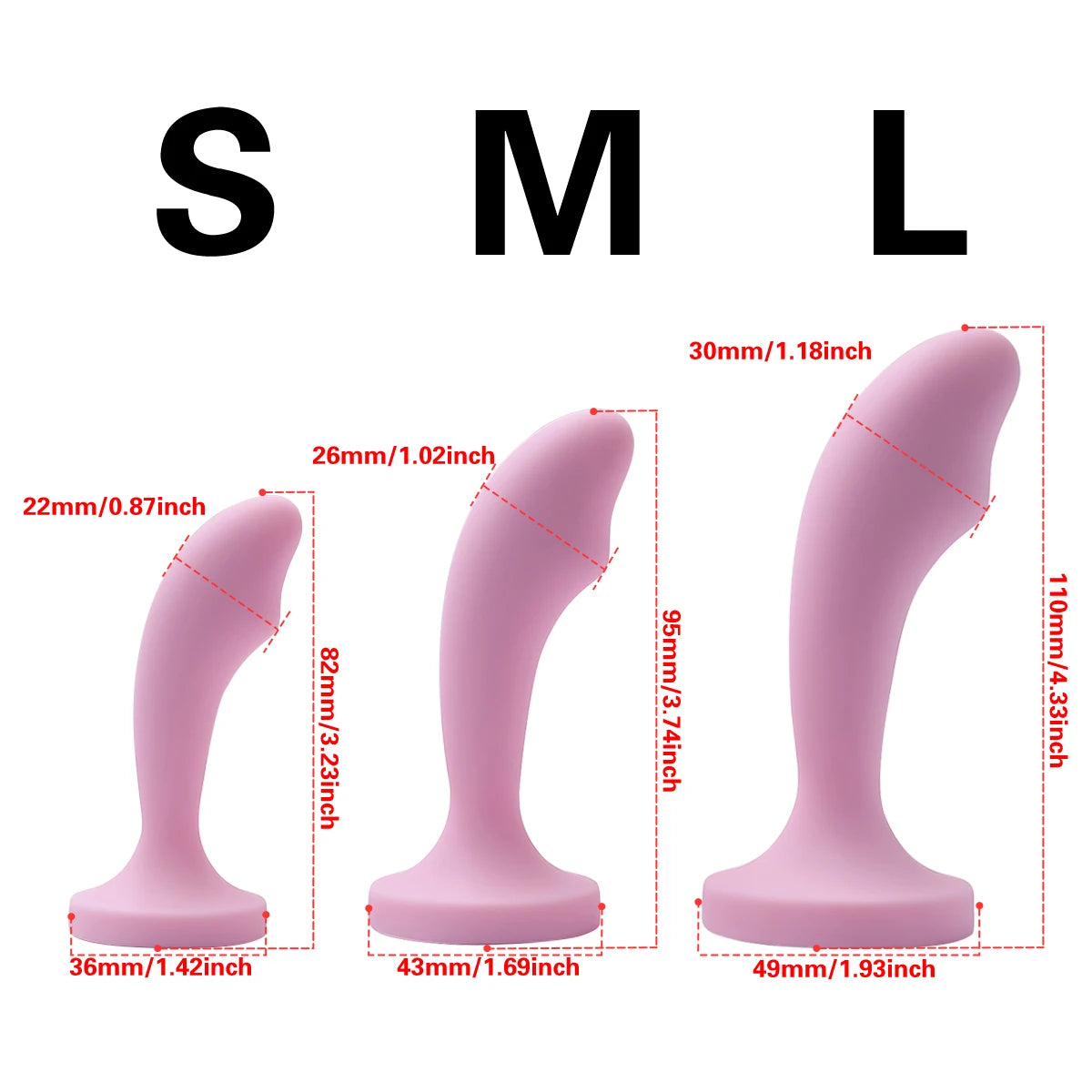 Silicone Anal Plug with Gem Base