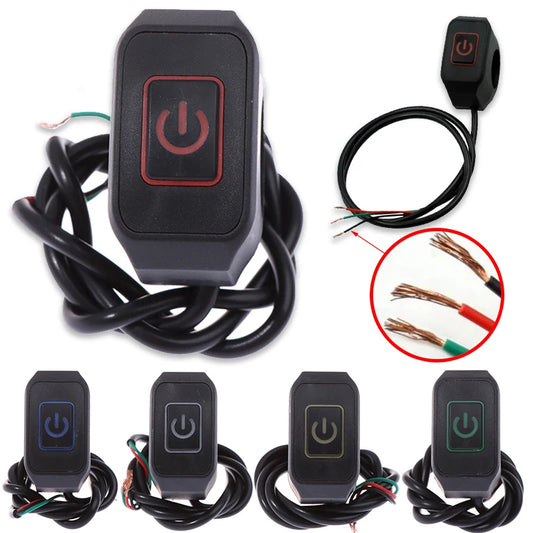 Motorcycle Handlebar Switch with LED Light Waterproof