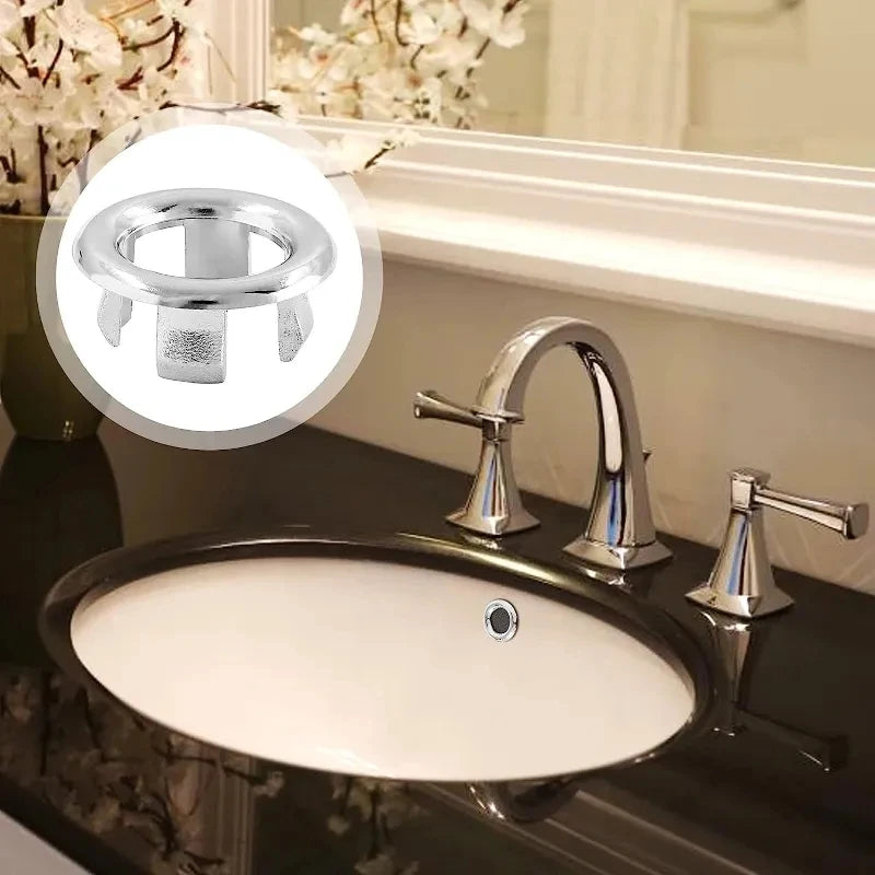 4Pcs Overflow Drain Cover for Sink & Bathtub