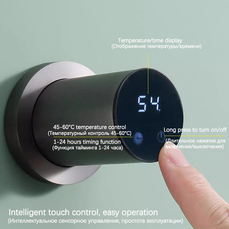 Smart Electric Heated Towel Rack with Timer
