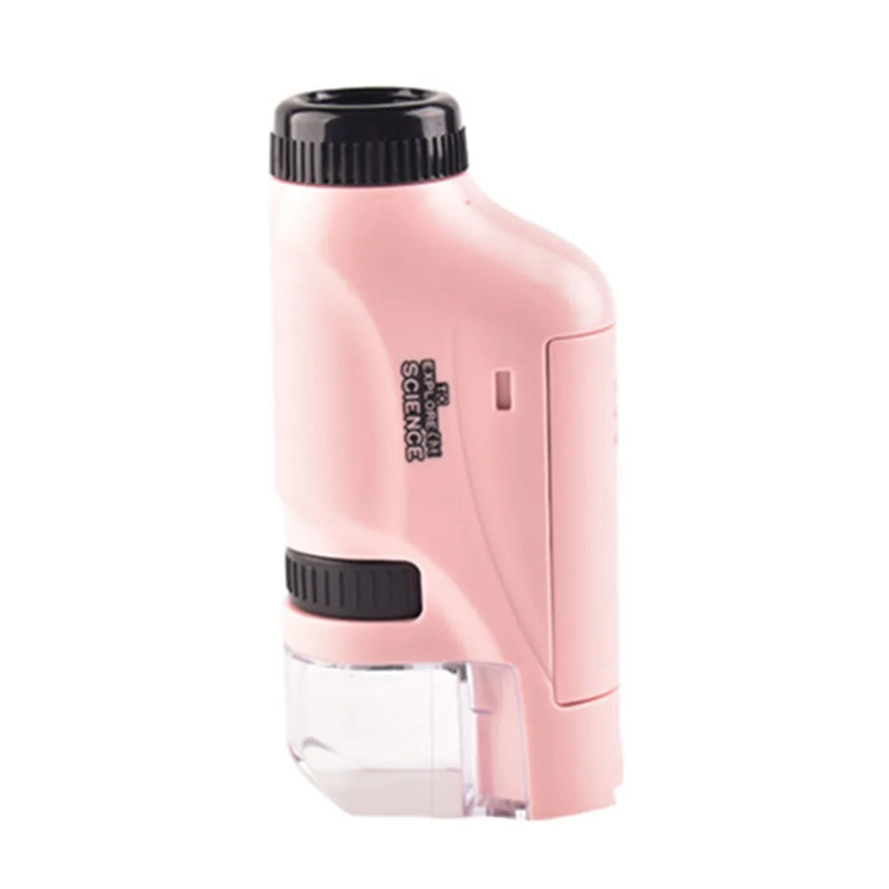 Mini Pocket Microscope 60–120X With LED Light