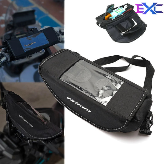 Waterproof GPS Handlebar Bag for V-STROM