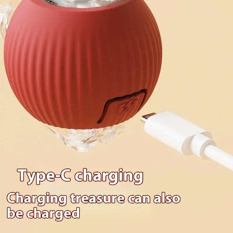 Smart Rolling Cat Toy Ball USB Rechargeable