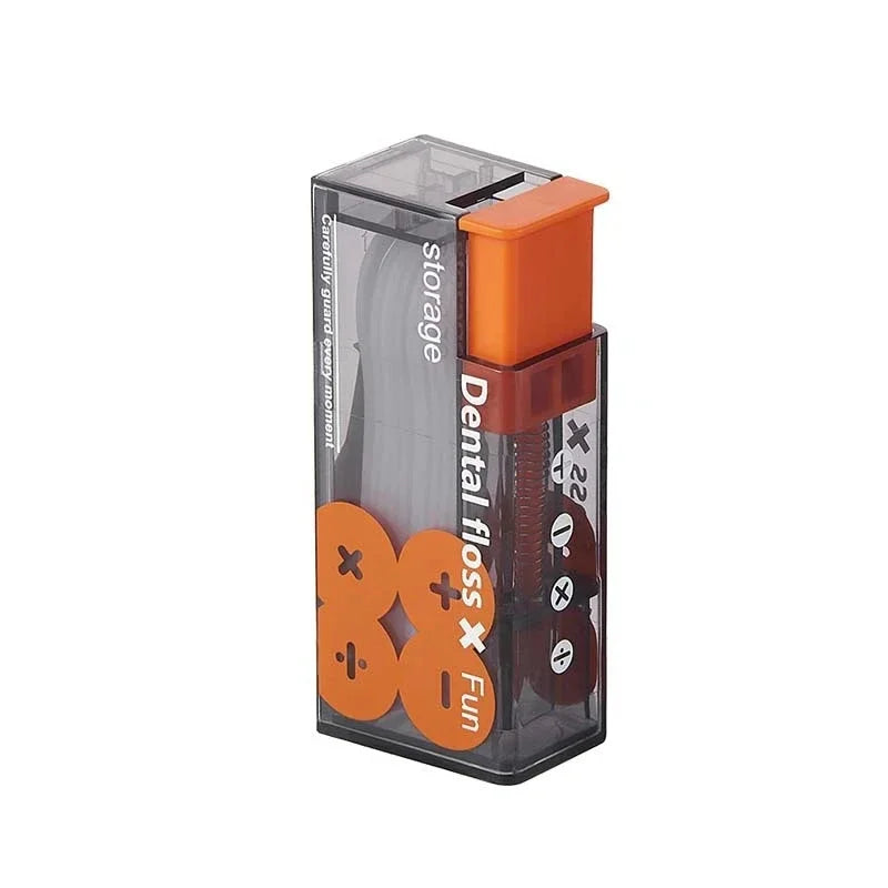 Portable Floss Dispenser Includes, Automatic Ejectable Floss