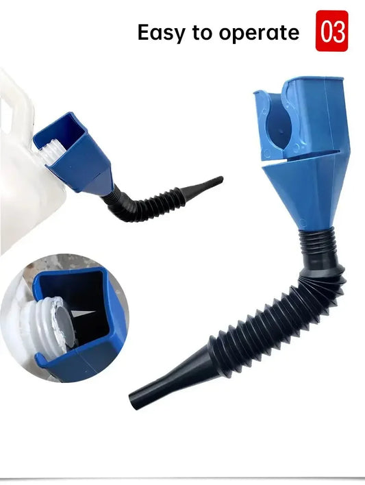 Plastic Oil Funnel with Filter for Cars & Motorcycles