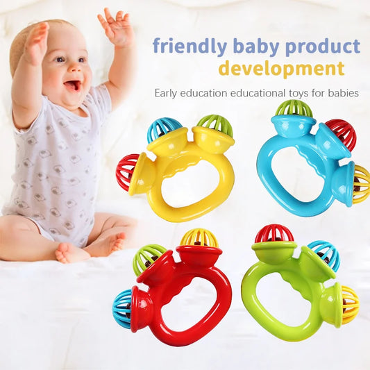 1-4PCS Baby Hand Rattle Ball Sensory Toys