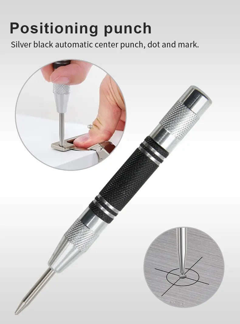 2pc Automatic Center Punch & Glass Breaker