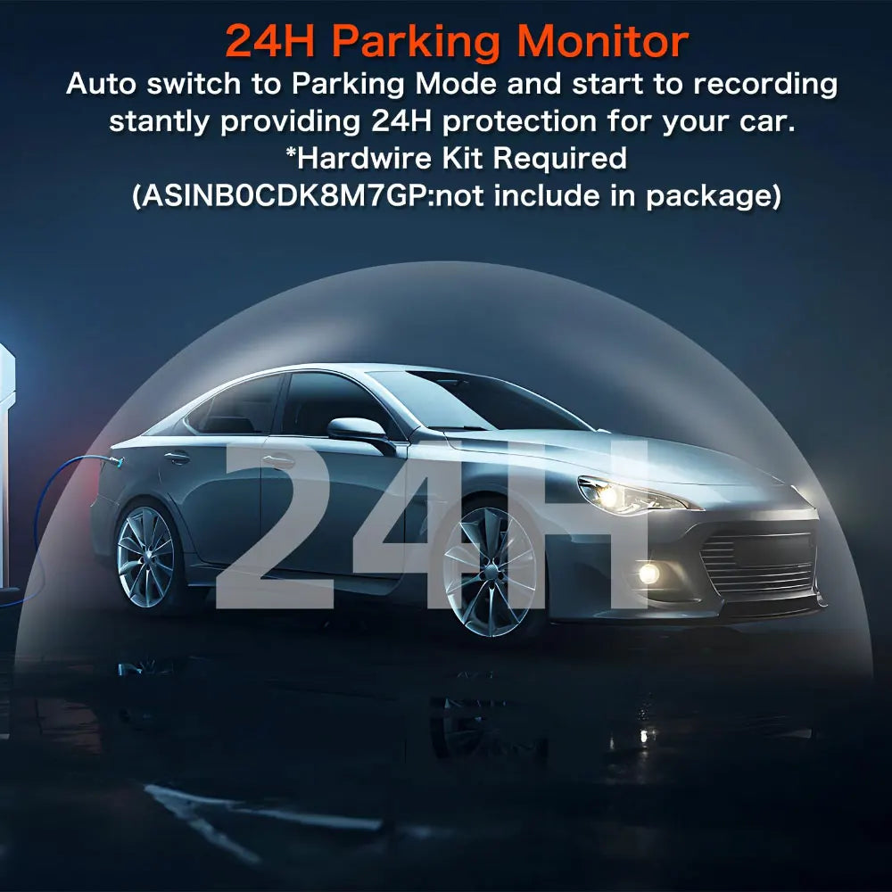 4K WiFi GPS Dash Cam – Mini Car DVR with Parking Mode