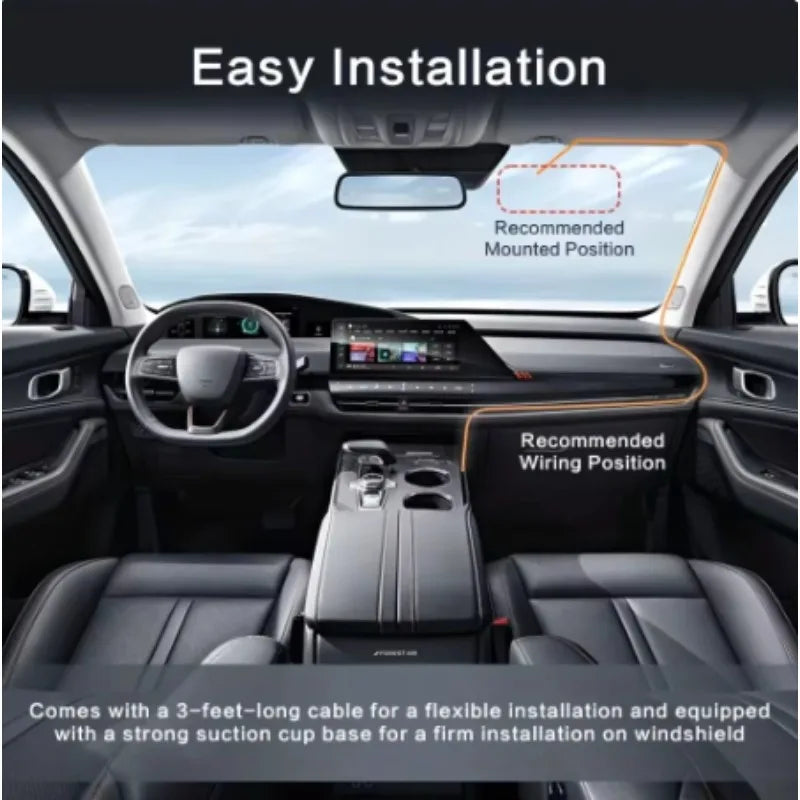 1080P FHD Dash Cam with 170° Wide-Angle Lens – Vehicle Camera