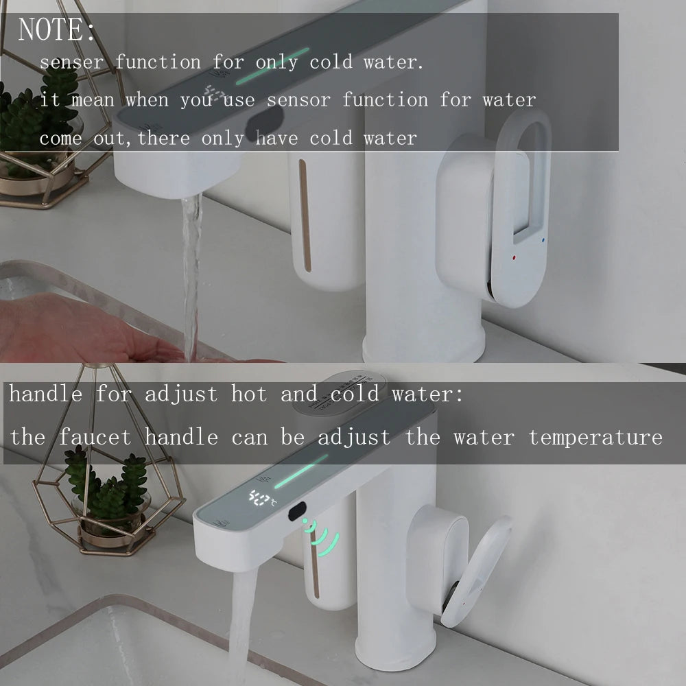 Touchless Bathroom Faucet with Soap Dispenser