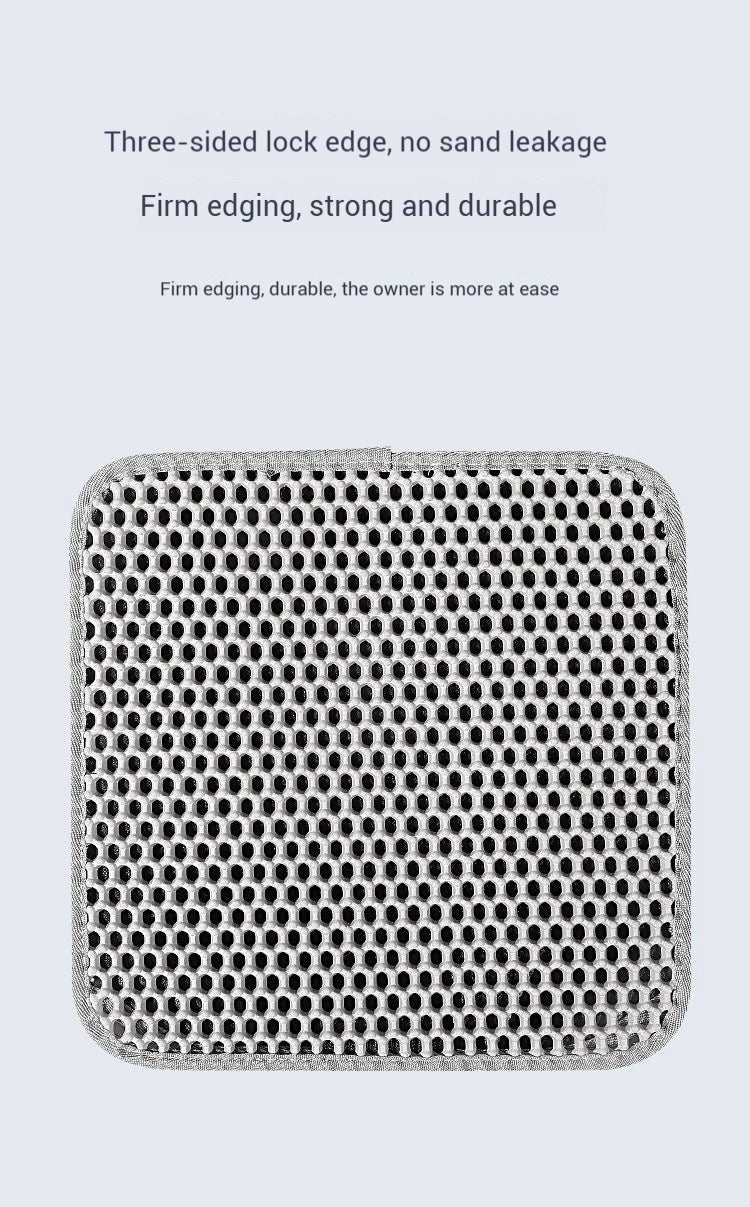 Large Cat Litter Mat – Waterproof & Double Layer for Easy Cleanup!