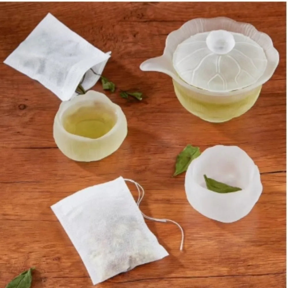 100 Pcs Disposable Tea Filter Bags with String