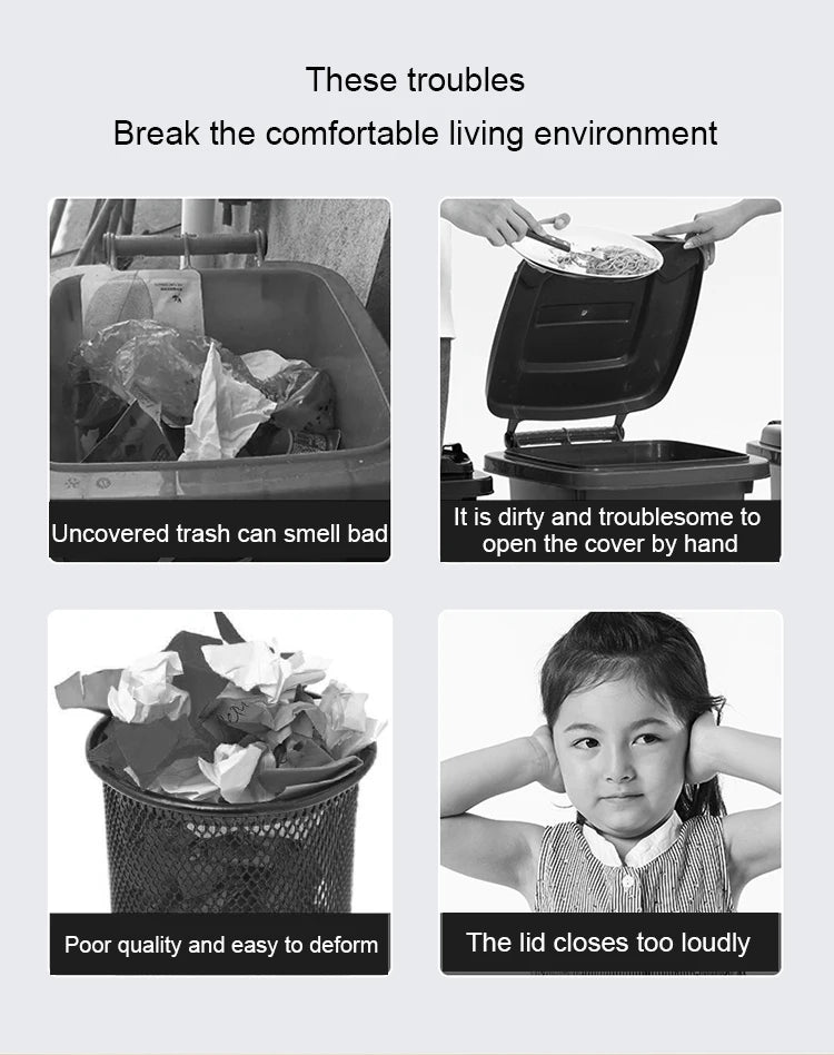 Smart Touchless Trash Can for Home Use