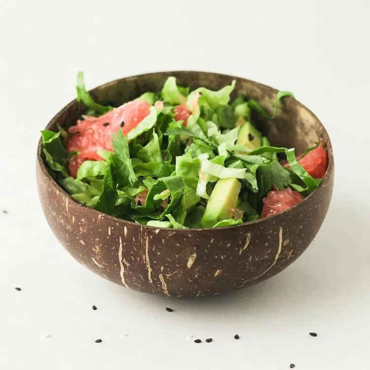 Natural Coconut Bowls for Serving & Salad
