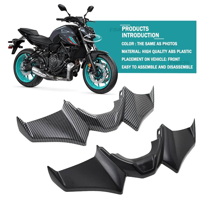 Front Wing Spoilers for Yamaha MT-07 2021–2024