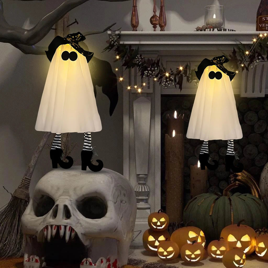 LED Light Up Witch Ghost Hanging Decoration