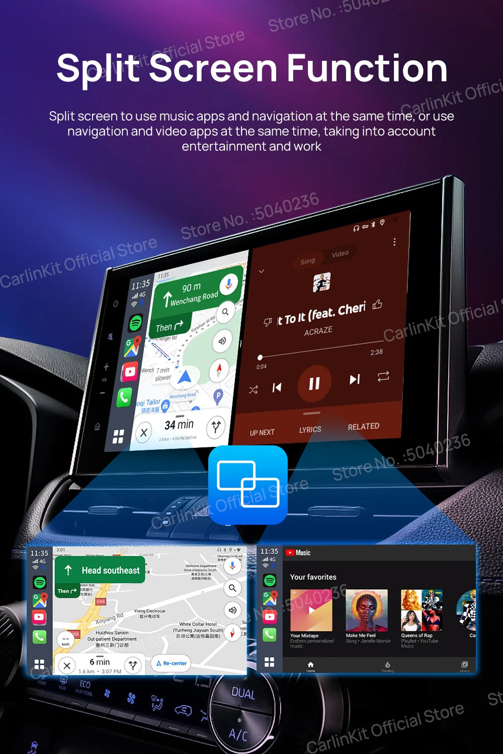 CarlinKit Android 13 AI Box – Wireless CarPlay with Smart TV Power!