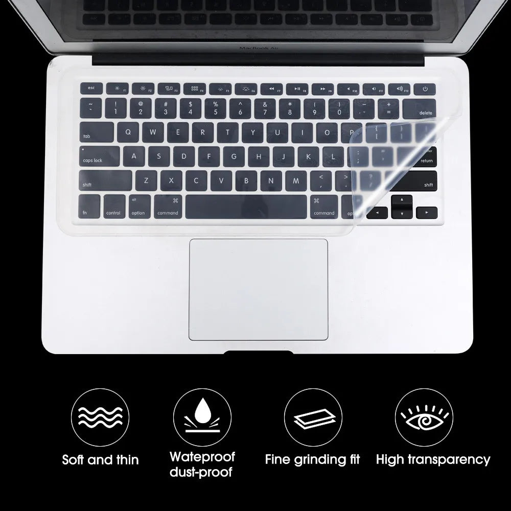 Universal Silicone Laptop Keyboard Cover – Dustproof & Waterproof