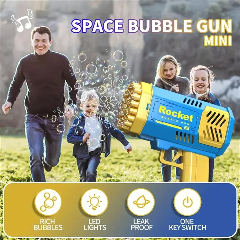 40-Hole Electric Bubble Gun – Rocket Launcher Toy