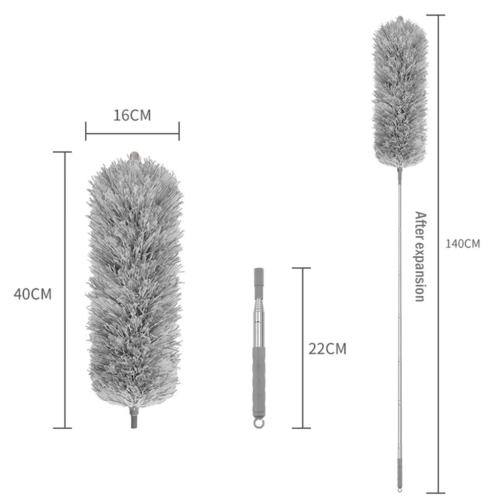 Extendable Microfiber Duster – Telescopic & Bendable Cleaning Brush
