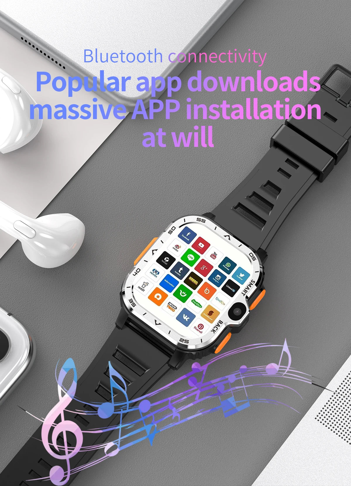 Valdus PGD Android Smartwatch with Dual Camera & GPS