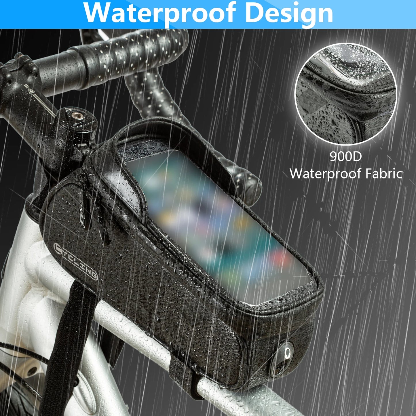 Top Tube Waterproof Bike Phone Bag