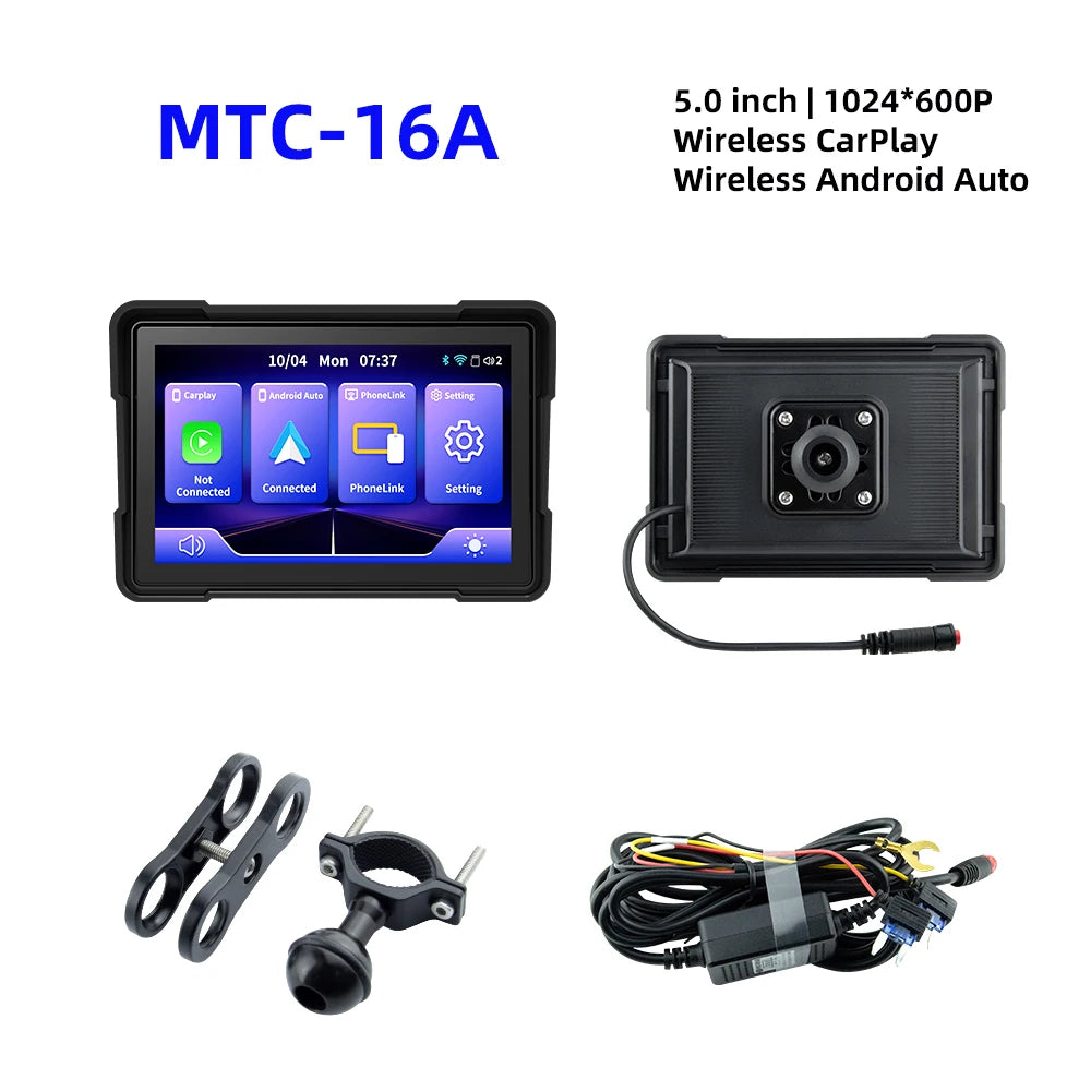 EKIY 5″ Wireless CarPlay & Android Auto GPS Display