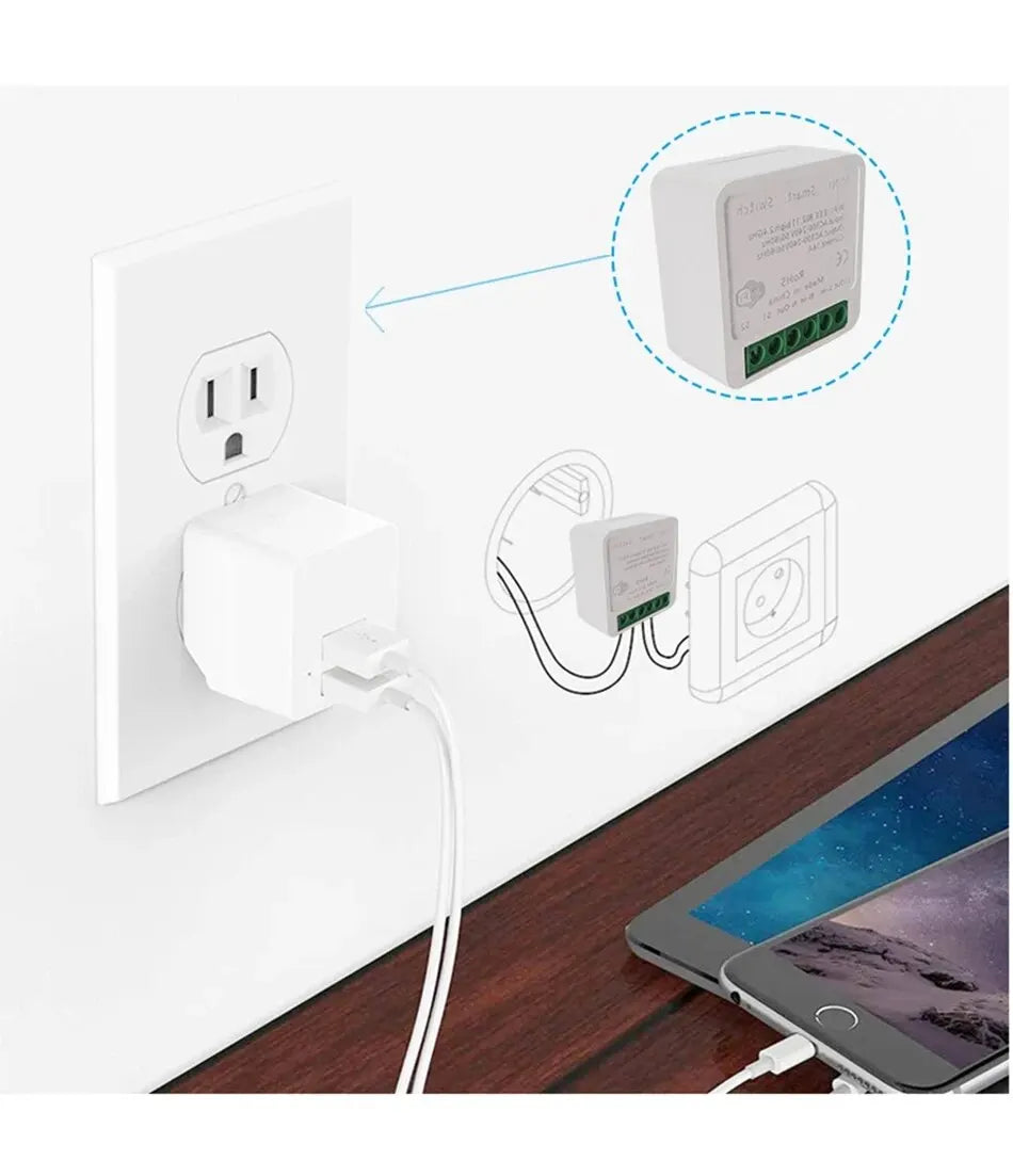 WiFi Smart Switch App Remote Voice Control Double Control Wireless