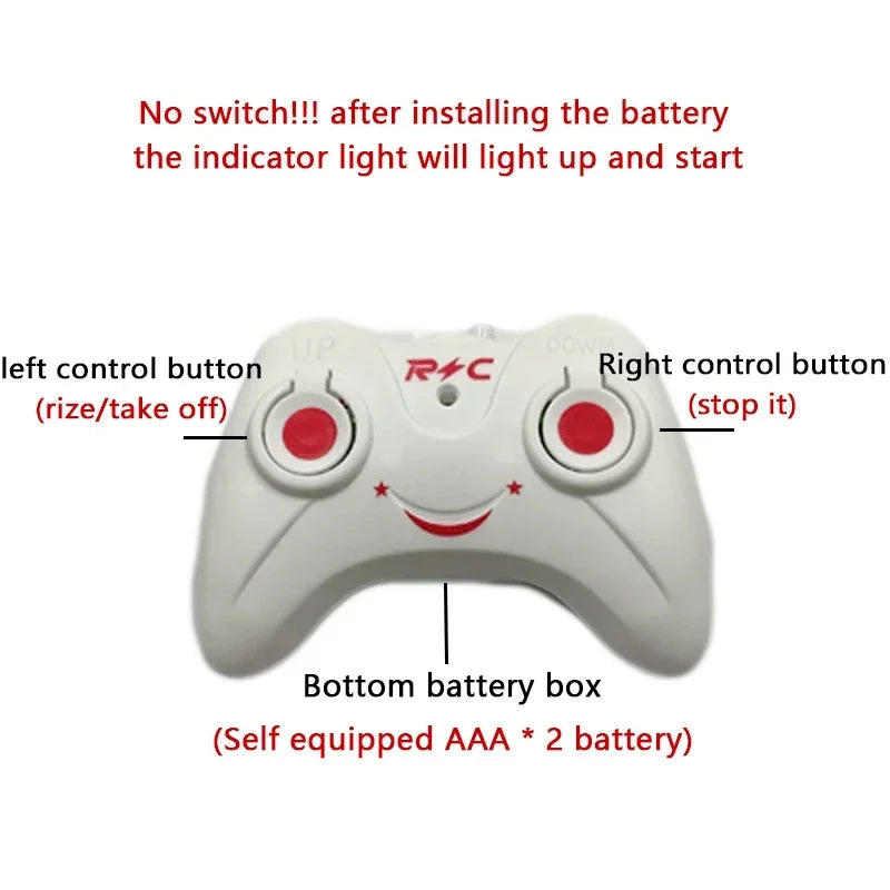 Mini RC Helicopter Drone – Safe Flying Fun for Kids!