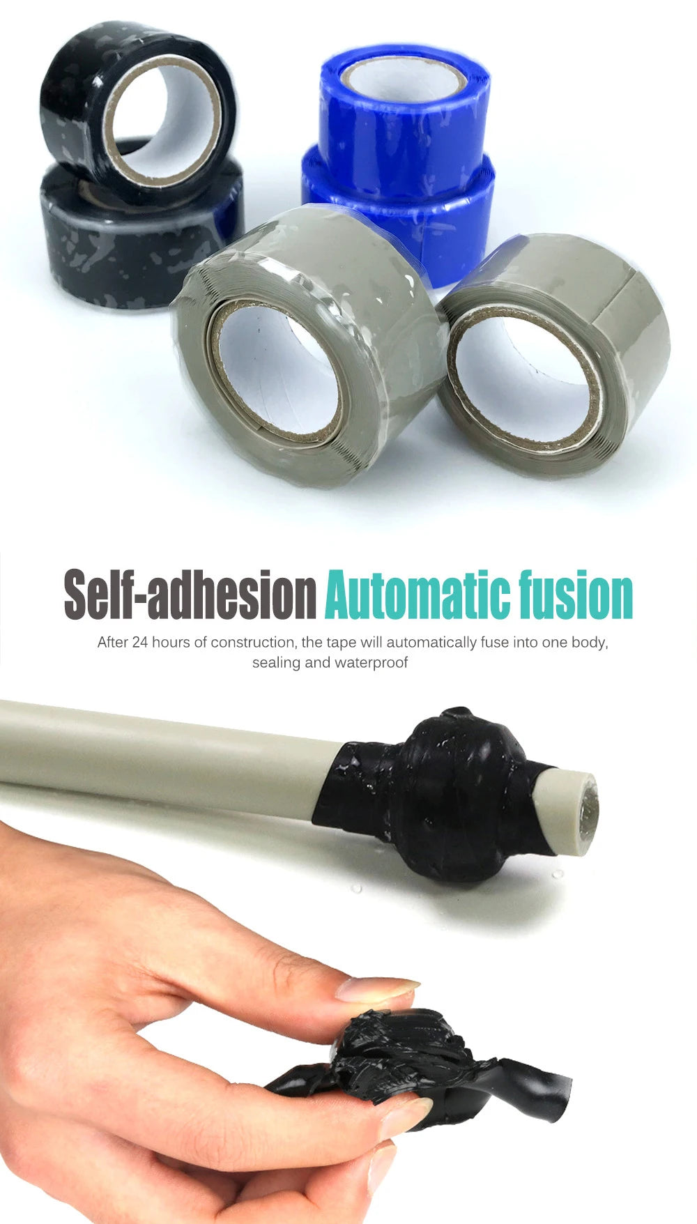 Super Strong Waterproof Stop Leaks  Performance Silicone Adhesive Insulating