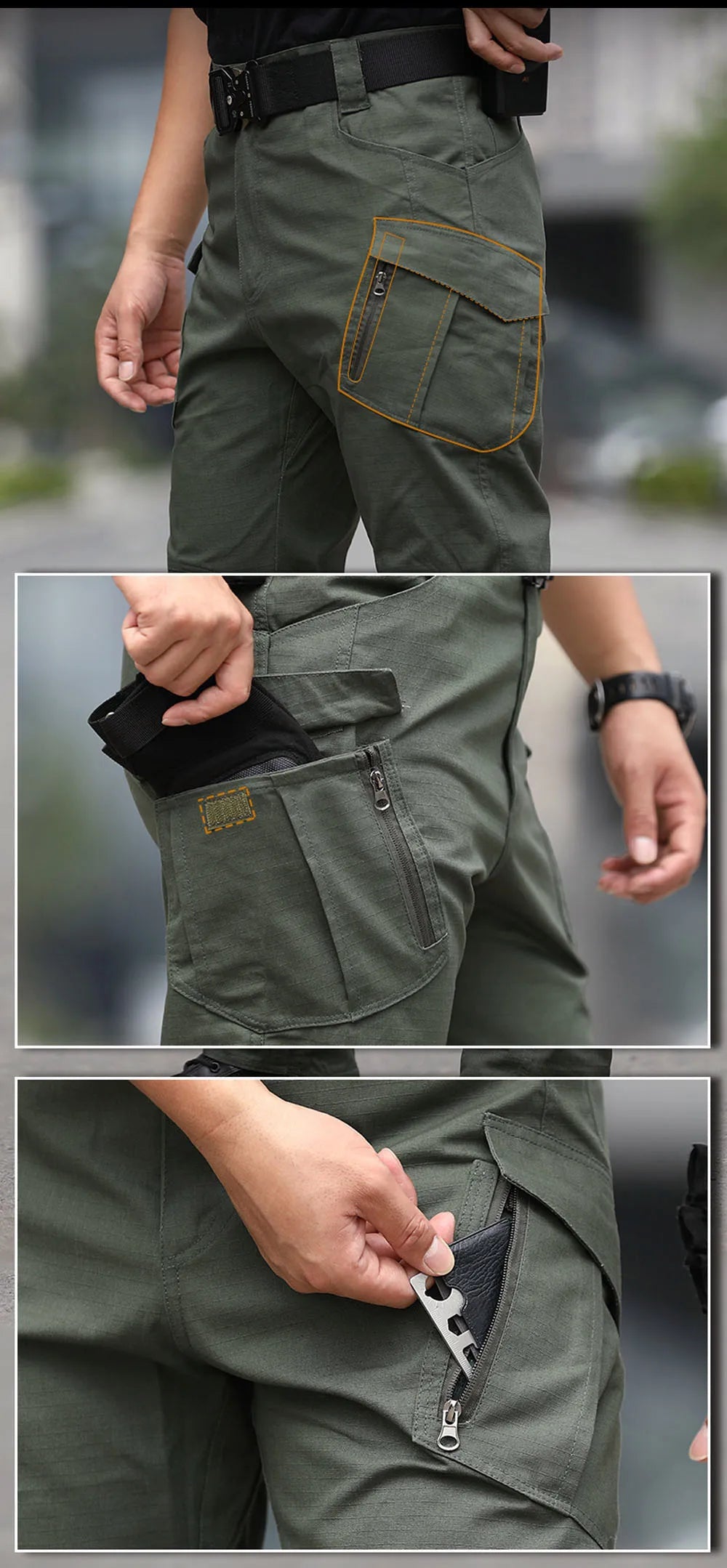 Gear up with classic city tactical cargo pants!