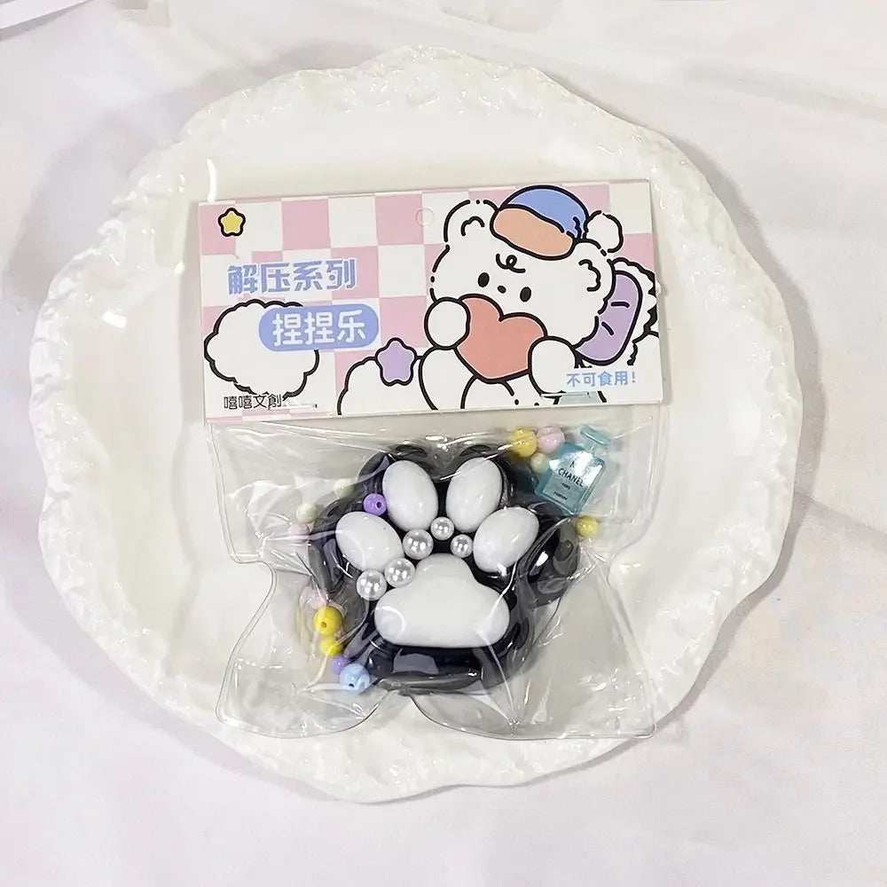 Mini Cat Paw Squeeze Toy for Stress Relief