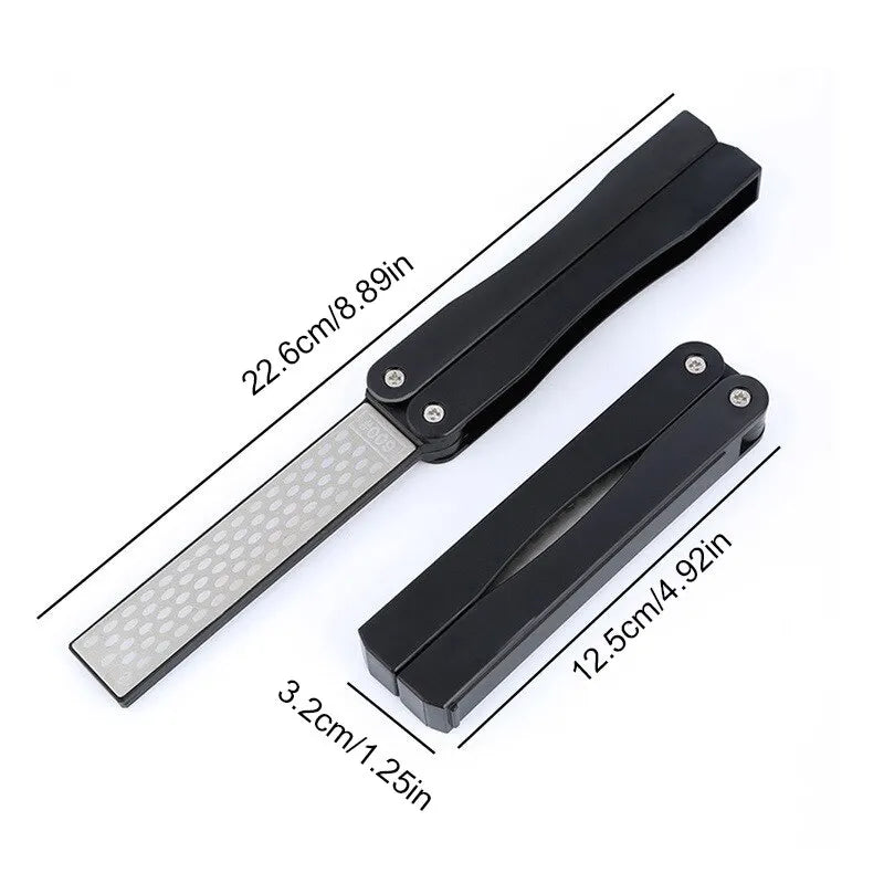 Double-Sided Diamond Knife Sharpener – Precision in Your Pocket