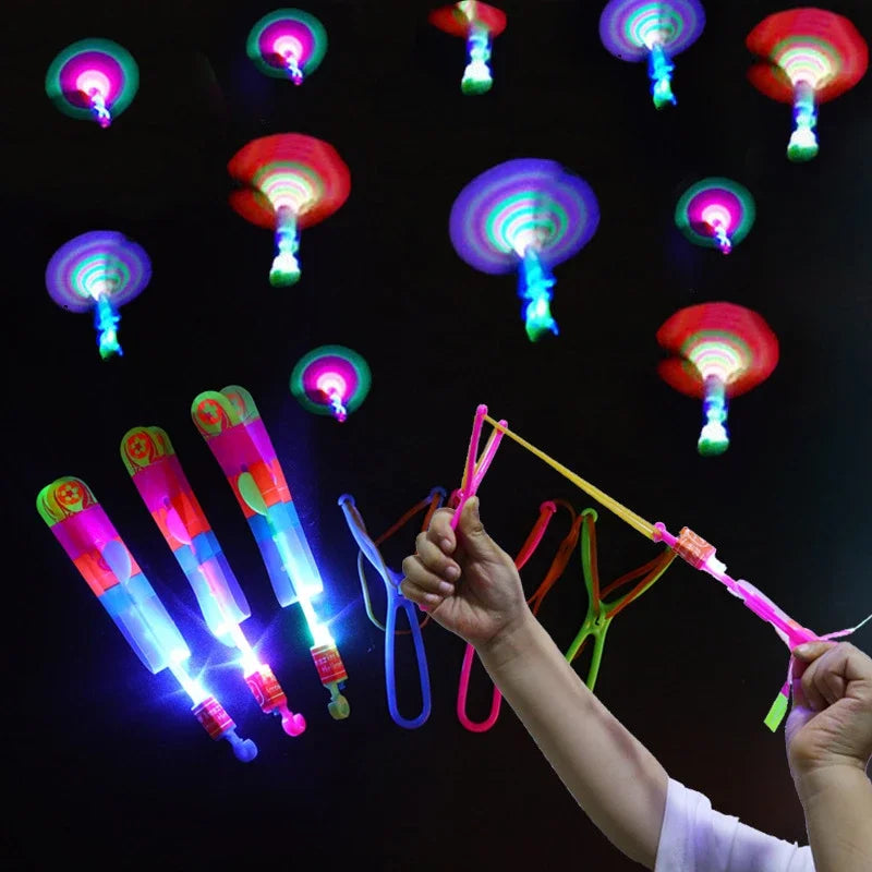 LED Rocket Helicopter Toys – Launch Light & Fun into the Sky!