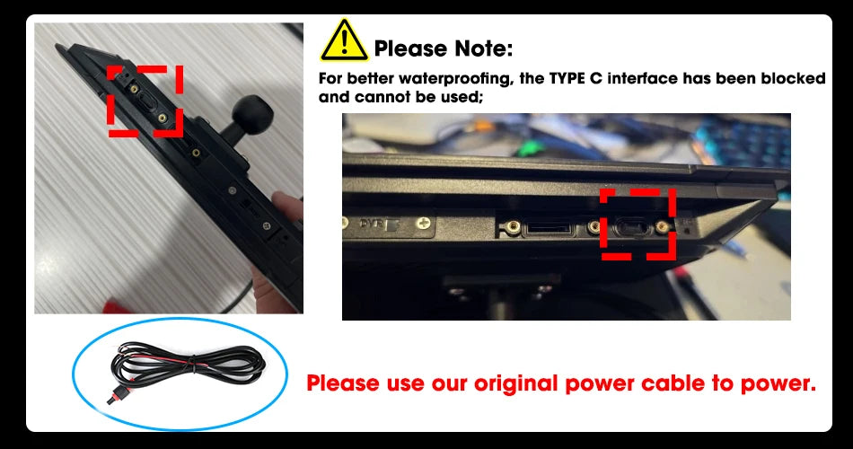 5‑7″ Waterproof Motorcycle CarPlay/Android Auto GPS