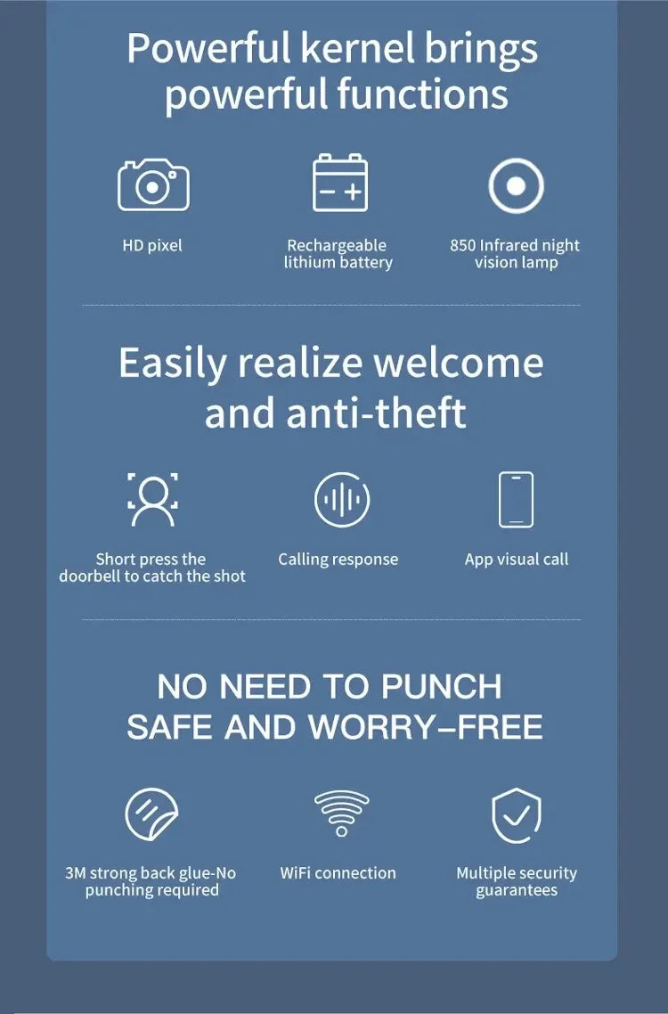 WiFi Video Doorbell Camera HD