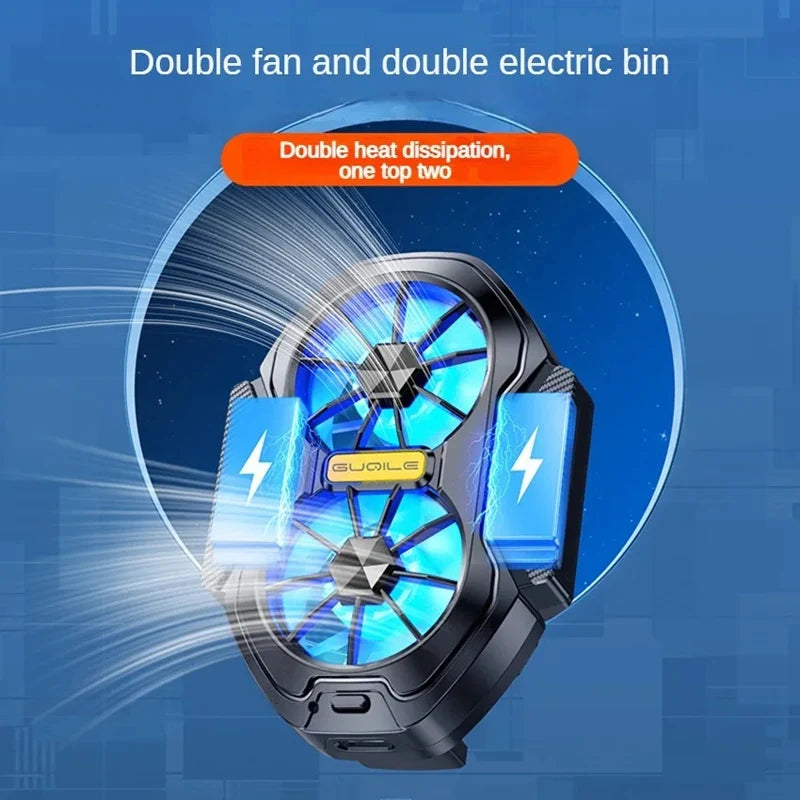 Dual Fan Rechargeable Mobile Phone Cooler