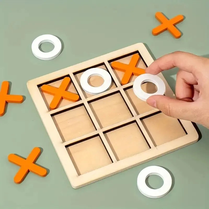 Wooden XO Puzzle Game – Fun Brain Boost for All Ages!