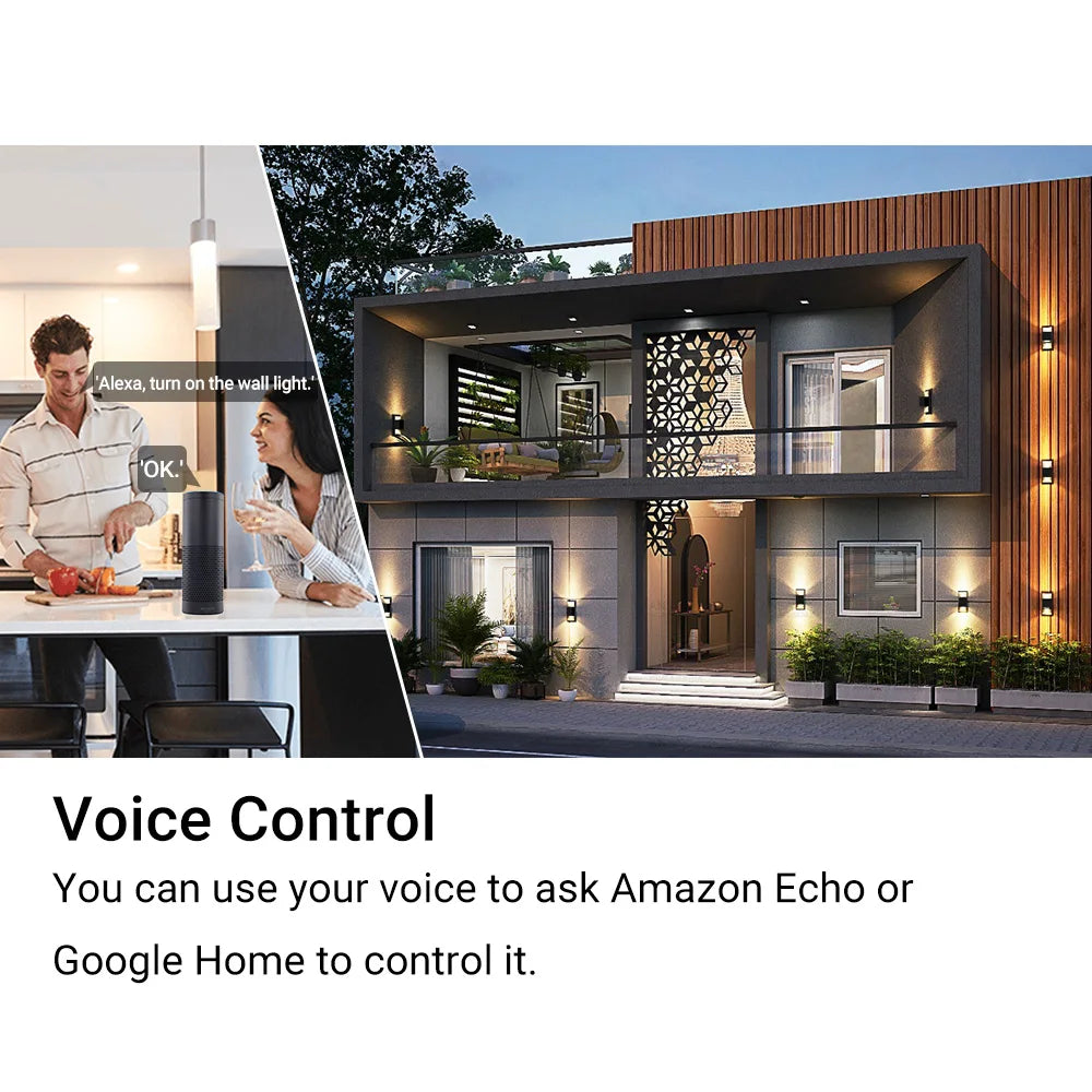 Smart RGBIC LED Wall Light with App Control