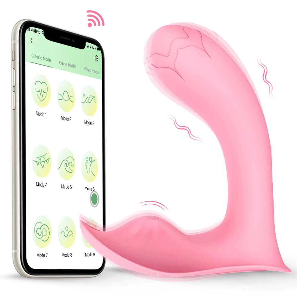Bluetooth Wearable Vibrator with G-Spot & Clitoral Stimulation