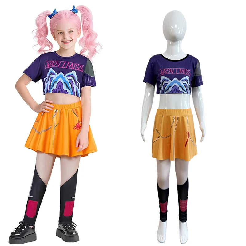 KPop Demon Hunters Cosplay Costume for Girls – Halloween Outfit