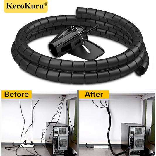 2M Spiral Cable Organizer Wire Protector