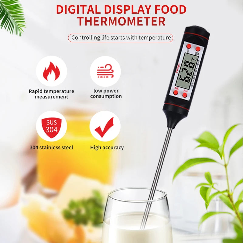 Kitchen Digital Probe Thermometer – Cook to Perfection Every Time!