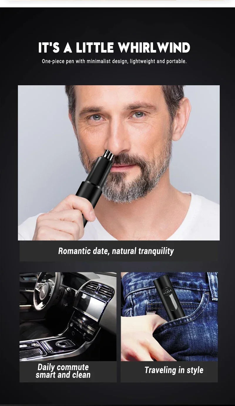 2-in-1 Electric Ear Nose Hair Trimmer