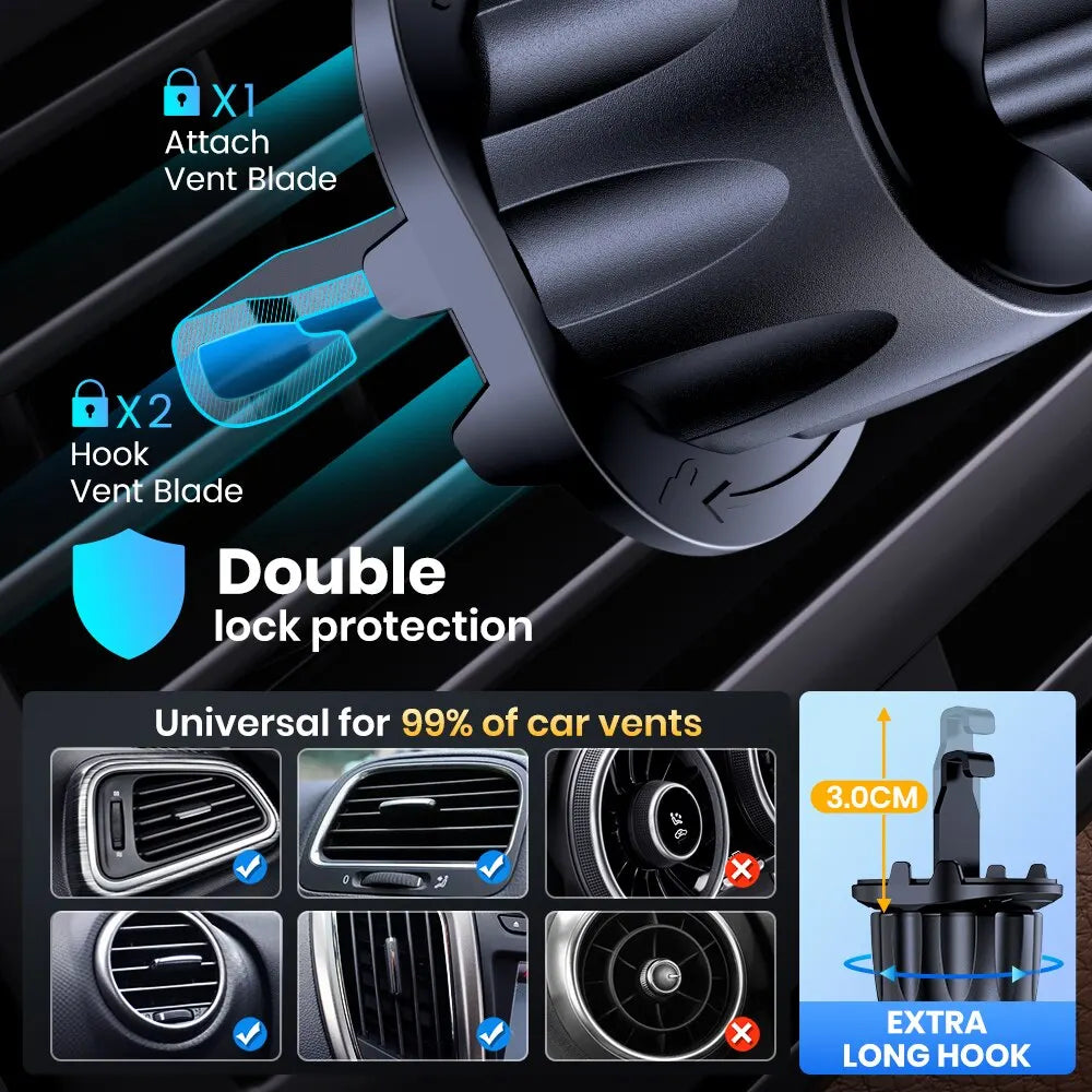 Magnetic Car Phone Mount in Car Phone Holder Air Vent Magnetic