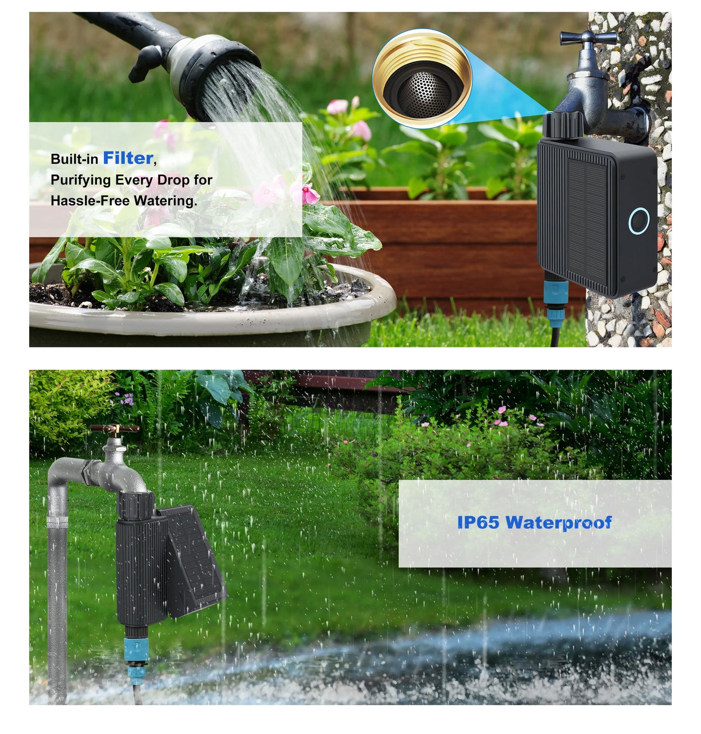 Solar Smart WiFi Sprinkler Timer No Hub