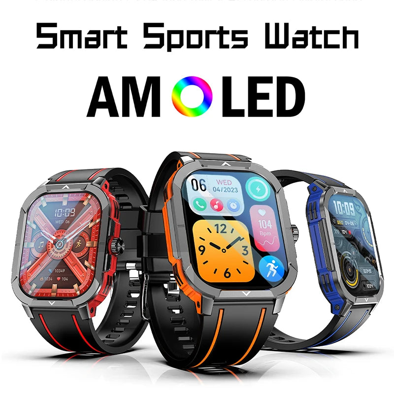 2.06" AMOLED Smart Watch Wireless Charging