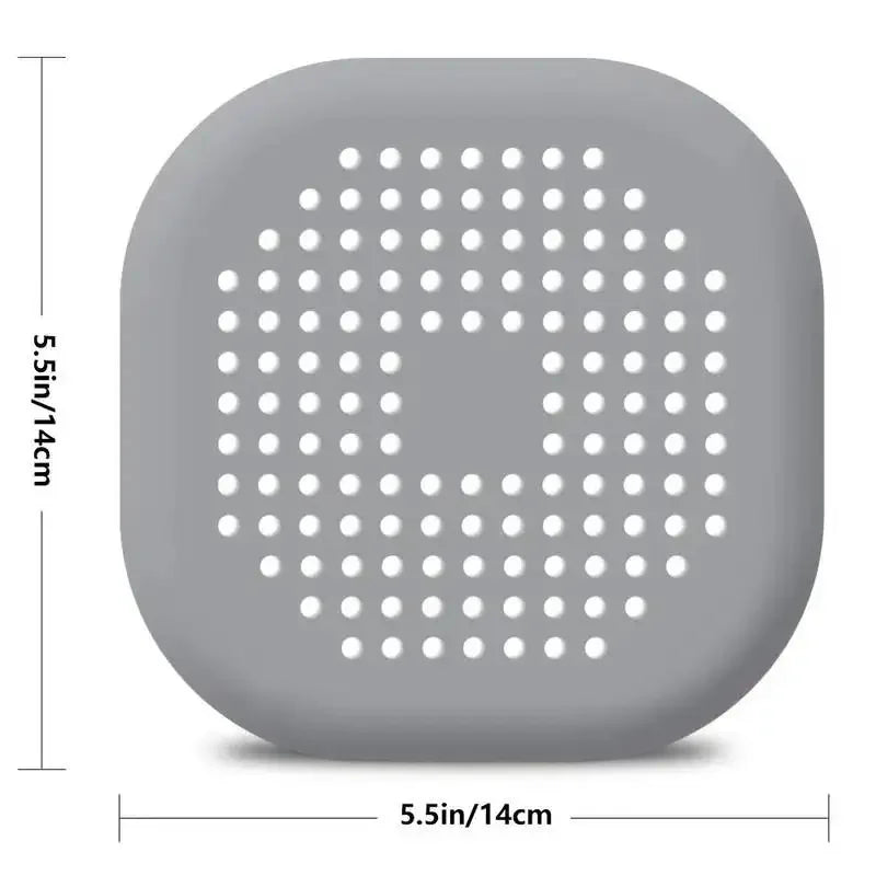 Durable Silicone Shower Drain Cover – Anti-Clog Design