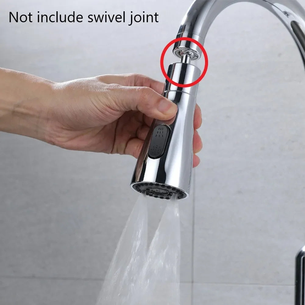 3-Mode Pull-Out Faucet Sprayer Head – Water-Saving Nozzle